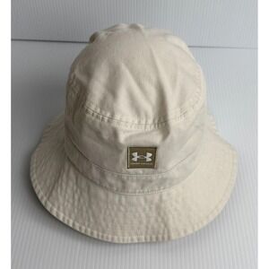 New Under Armour Bucket Hat Cream L XL 100% Cotton (Read desc)